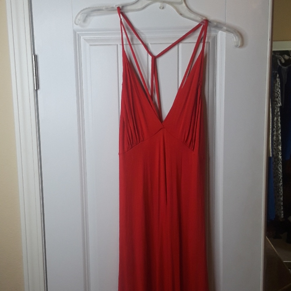Red Venus Maxi dress